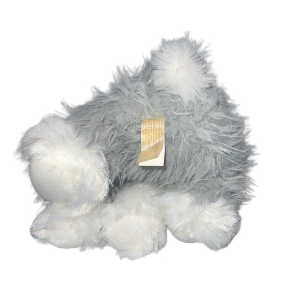 Dan Dee Angora Bunny Rabbit Plush Stuffed Animal Toy Grey White 14" Inch Fuzzy - Picture 6 of 7